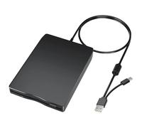 Juinrinet Lecteur de disquettes USB C pour PC Bureau et Portable Universel | Compatibilité /, profil ultra-mince, usage horizontal ou vertical, échantillon noir
