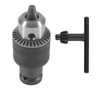 Juinrinet Mandrin perceuse 1/2 pouce carré adaptateur 1.5-10 mm universel | 3 mors classique saisit solidement forets et outils 1/16-3/8; changement, stabilité accrue pour perçages nets
