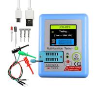 Juinrinet Multimètre TFT LCD -MF9 Transistors et 1,8 pouces | Testeur de composants: Détection auto NPN/PNP, MOSFET/IGBT, diodes et thyristors; affichage graphique 1,8 pouces