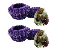 Juinrinet Peluches pour Chien - Graine d'herbe pelucheuse, Cadeau Rigolo | Cadeau bureau décoratif et réconfortant, cette peluche violette ajoutera une touche ludique et chaleureuse à votre espace.