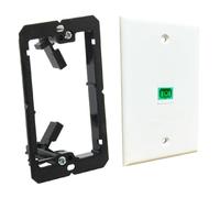Juinrinet Plaque Murale à Fibre Optique 1 Port SC Simplex A | simple dans un boîtier électrique standard; livré avec tout le matériel, finitions propres et connexions sécurisées.