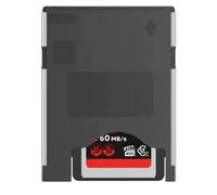 Juinrinet Pochette Compatibilité étendue Adaptateur Plastique | Adaptateur CFexpress Type-A vers Type-B avec transfert PCIe , 8K RAW compatible, et plug-and-play.