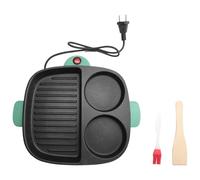 Juinrinet Poêle Électrique Multifonction Chauffage 900 W Barbecue | Puissance nominale 900 W et prise UE, cette poêle chauffe rapidement et convient à de nombreuses cuisines européennes.