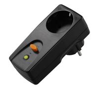 Juinrinet Prise RCD 16A pour UE - IP44 Adaptable Intérieur et Extérieur | Procédure sécurité, branchez prise, appuyez Reset pour activer, Test pour interrompre l'alimentation et vérifier l'arrêt.