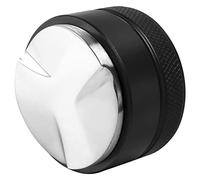 Juinrinet Tamper à café en Acier 304 - Hauteur réglable sans outils49mm | Réglage en hauteur par mécanisme de vis sans outils, s'adapte à chaque dose et panier 49mm, précision et constance.