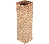 Juinrinet Vase à Fleurs en rotin pour Maison Neuve 30 cm Brun | Parfait comme cadeau de bienvenue, ce vase en rotin brun allie rusticité et élégance, prêt à orner salon, entrée ou bureau.