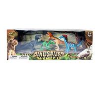 JUINSA Lot de 4 Dinosaures 2 modèles Assortis Boîte 36 x 11 x 14 cm, Multicolore (701274)
