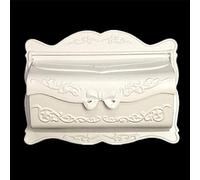 JUIO Boîte aux Lettres Boîte aux Lettres, Moulage Oxyde Antique Couleur Fer for Wallmount Creative Cast boîte aux Lettres en Aluminium Post, Couleurs Quatre, 16,5 * 4,3 * 12.5in (Size : A)