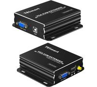 JUIR-1920 * 1200@60Hz Long Range 984Ft Usb Vga Kvm Extender Over Cat5E Cat6 Ethernet Cable (Up To 984Ft/300M,Sender+Receiver)