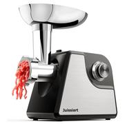 Juissiart MG4130R Hachoir à viande - Puissance 300 W rendement 1.2 kg/min matériau de la lame acier 420 métallurgie des poudres - Noir