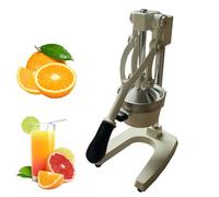 Juiteur De Fruits Manuels, Acier Inoxydable Et Lourde Fonte De Fer à Jus Amovible, Extracteur De Jus D'agrumes, Serre De Citron Professionnel Avec Base Anti-glissement, Filtre Anti-collocation white