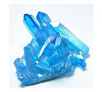 JUIYU Pierre de Cristal Cristaux de Fleur de Pierre gemme de grappe de Cristal Bleu Naturel de Quartz Cadeaux de Noël Cadeaux (Size : 110-120g)