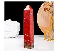 JUIYU Pierre de Cristal Pierre Naturelle Grande Taille Tour de Cristal Rouge Jasper Point décoration de la Maison Cadeaux de Noël Cadeaux (Size : 600-700g)