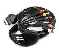 jujinglobal Câble AV RGBS pour PS1/PS2/PS3, RVB + câble audio vidéo RCA de 1,8 m