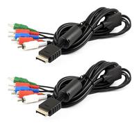 jujinglobal Lot de 2 câbles AV HD de 1,8 m vers HDTV-EDTV RCA Audio AV cordons pour PS2/PS3/PS3 Slim