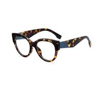 JUJNTNT Brillengestell für Damen in verschiedenen Farben, UV400 (Leopard)