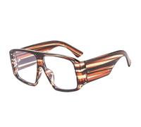 JUJNTNT Lunettes de soleil à grande monture pour femmes et hommes, protection UV en polycarbonate (fleur).