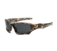 JUJNTNT Lunettes de soleil homme style steampunk futuriste, pour sports de plein air, cyclisme et conduite (camouflage).