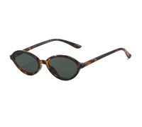 JUJNTNT Lunettes de soleil œil de chat pour femme, style rétro, protection UV en polycarbonate (léopard-vert)