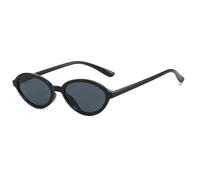 JUJNTNT Lunettes de soleil œil de chat pour femme, style rétro, protection UV en polycarbonate (noir-noir)