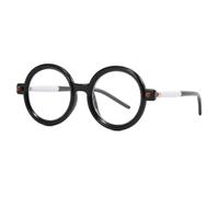 JUJNTNT Lunettes de soleil rondes rétro surdimensionnées pour femmes et hommes, monture vintage tendance (noir, blanc, transparent)