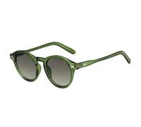 JUJNTNT Lunettes de soleil rondes tendance pour femmes, rivets vintage, couleur bonbon, verres océan, verres UV400, tendance (vert olive)