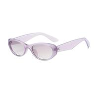 JUJNTNT Vintage Cat Eye Sonnenbrille für Damen und Herren, Nieten, UV400, Trendy (Lila Lila)