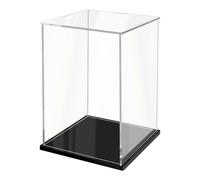 JUJOMAT Vitrine d'exposition en acrylique étanche à la poussière - Transparente - À monter soi-même - Pour figurines d'action, objets de collection, voitures miniatures - 20 x 20 x 30 cm
