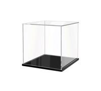 JUJOMAT Vitrine en acrylique transparente pour figurines d'action, jouets, objets de collection 17 x 17 x 17 cm