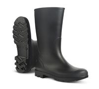JUJU Bottes en caoutchouc imperméables pour enfants | Style facile à enfiler | Matériaux durables et confortables, Noir , 36 2/3 EU
