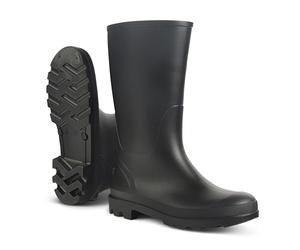 JUJU Bottes en caoutchouc imperméables pour enfants | Style facile à enfiler | Matériaux durables et confortables, Noir , 36 EU