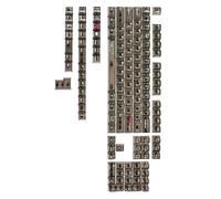 JUJUFREE 132Keys Touches russes en cristal transparent pour clavier mécanique RGBs B