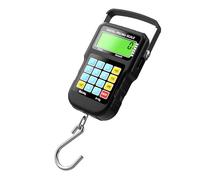 JUJUFREE Balance de pêche électronique à écran LCD rétroéclairé 50 kg avec mètre ruban et crochet