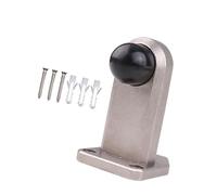 JUJUFREE Butées de porte en acier sans perçage - Protection murale à vis - Pas de collision - Pour salle de bain, verre, chambre à coucher