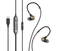 JUJUFREE Écouteurs intra-auriculaires filaires avec microphone à isolation phonique filaire pour écouteurs de 3,5 mm/type C pour téléphone
