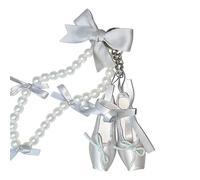 JUJUFREE Élégant ballerine fait main perles perles cordon tour de cou réglable pour smartphone sangle en tissu doux usage quotidien mode