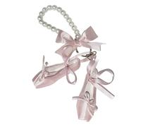 JUJUFREE Élégant ballerine fait main perles perles cordon tour de cou réglable pour smartphone sangle en tissu doux usage quotidien mode