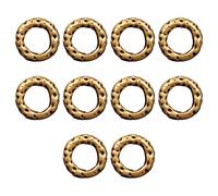 JUJUFREE Lot de 10 pendentifs vintage à grand ou petit trou pour collier, bracelet, accessoires en métal