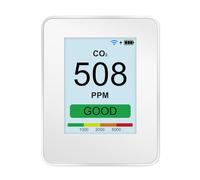 JUJUFREE Moniteurs d'air intérieur pour détection de CO2 PM2.5, évaluation de la santé réelle avec capteurs haute sensibilité