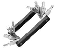 JUJUFREE Portable 8 fonctions Vélos Multifonction Outil Pliant Hexagonal Rayons Clé Gain de Place VTT Tournevis T