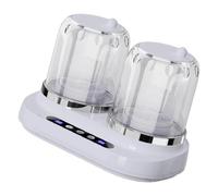 JUJUFREE Tasse de lavage à double chambre de 2 l - Texture à double moteur - Convient pour une séparation efficace des vêtements