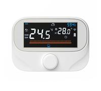 JUJUFREE Thermostat sans fil à économie d'énergie avec écran LCD - Thermostat de chauffage domestique - Installation pratique pour chaudière