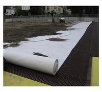JUJUJ 1 géotextile Non tissé de 7 oz for allées et contrôle de l'érosion - Solution de Drainage Haut de Gamme(1.5mx35m/4.9ftx115ft WxL)