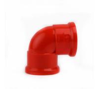 JUJUJ 2 tuyaux PVC Rouges de 50 cm for Irrigation de Jardin, Aquarium et Alimentation en Eau à Faire soi-même- Compatibilité Polyvalente (diamètre extérieur 20-50 mm)(32mmx2pcs PVC Elbow)