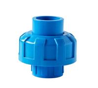 JUJUJ Raccord Union en PVC Durable for Irrigation et Aquariums - Raccord de Tuyau Bleu 50 mm, Compatible avec Les tuyaux en PVC de 20 à 50 mm(Blue,50mm)