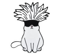 Jujutsu Kaisen Broche en émail - Broche chat anime pour chapeau, Klein, Métal non précieux