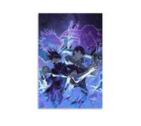 Jujutsu Kaisen Fushiguro Toji Classic Anime Poster décoratif sur toile, art mural, pour salon, chambre à coucher, impression photo, décoration moderne, pour salle familiale, 50 x 75 cm