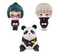 Jujutsu Kaisen Look Up Pvc Statues Maki & Toge & Panda Version Limitée 11 Cm Meg