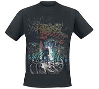 Jujutsu Kaisen Poster Homme T-Shirt Manches Courtes Noir M 100% Coton Regular/Coupe Standard