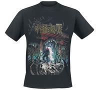 Jujutsu Kaisen Poster Homme T-Shirt Manches Courtes Noir M 100% Coton Regular/Coupe Standard